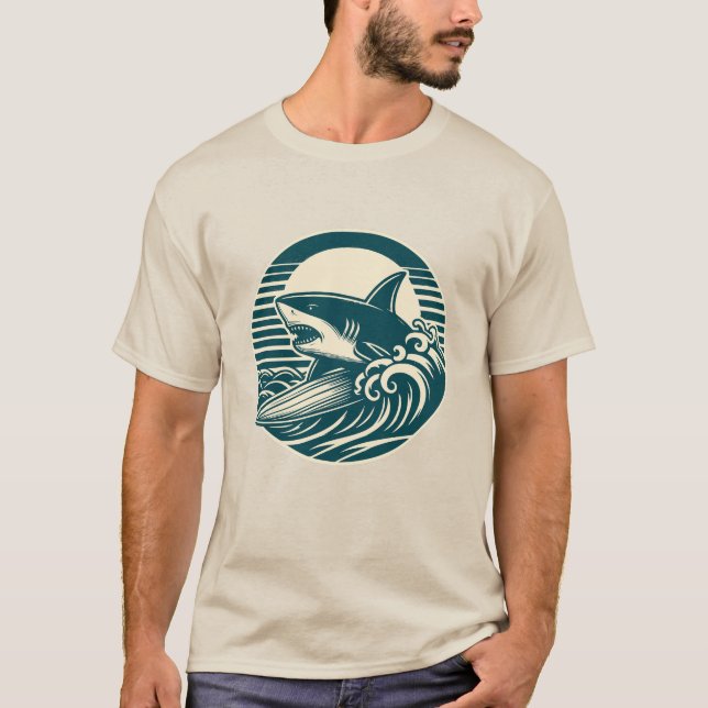 Surfing Shark T-Shirt (Front)