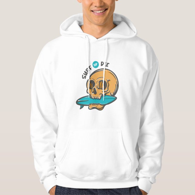 Surfing Skull Hoodie (Front)