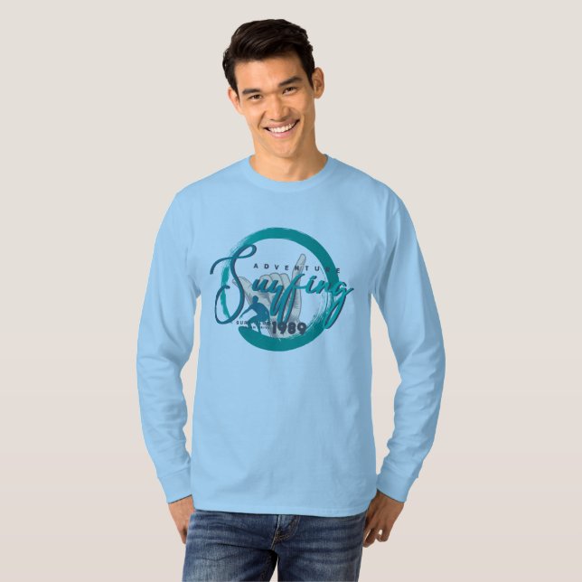 Surfing Sport | Men's Long Sleeve T-Shirt (Front Full)