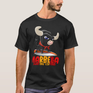 Surfing Spot Spain Marbella with Cute Taurus T-Shirt