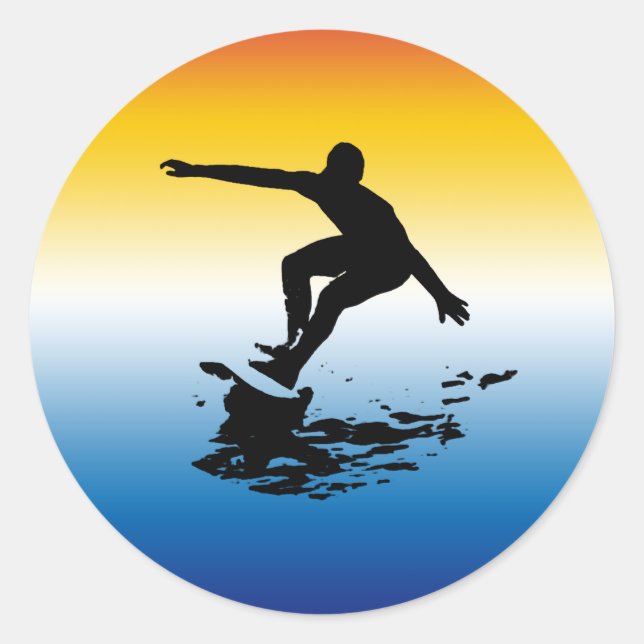 surfing Sticker (Front)