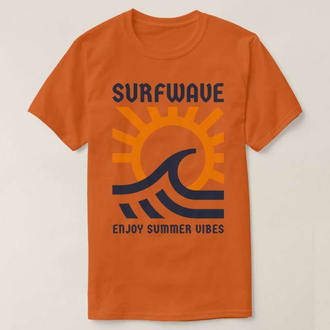 Surfing Summer Holiday TShirt (Design Front)