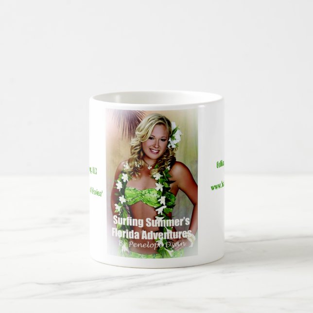 Surfing Summer's Florida Adventures, Bellissima... Coffee Mug (Center)