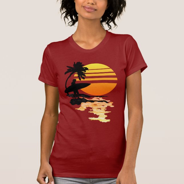 Surfing Sunrise T-Shirt (Front)