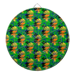Surfing Sunset Dartboard