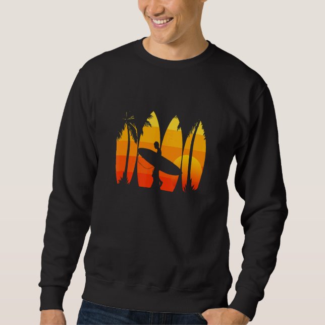 Surfing Surf Apparel Surfer Surf Sweatshirt (Front)