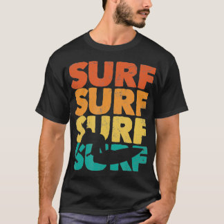 Surfing Surf Retro Surfer Vintage Surfboard  T-Shirt