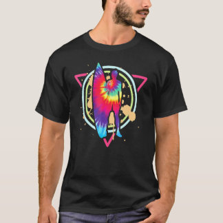 Surfing Surfer Tie Dye Vaporwave 80s 90s T-Shirt