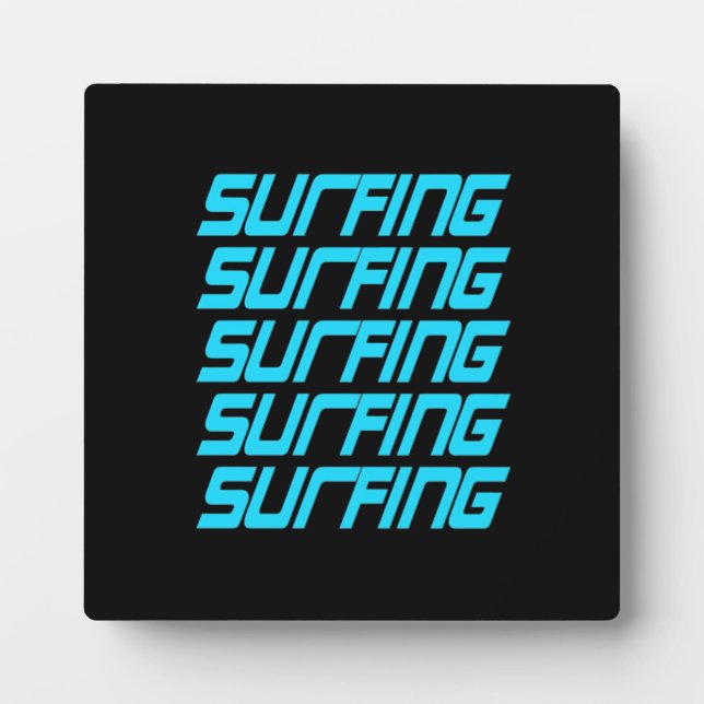 Surfing Surfing Plaque (Front)