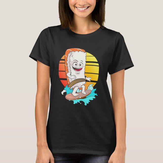 Surfing Sushi T-Shirt (Front)