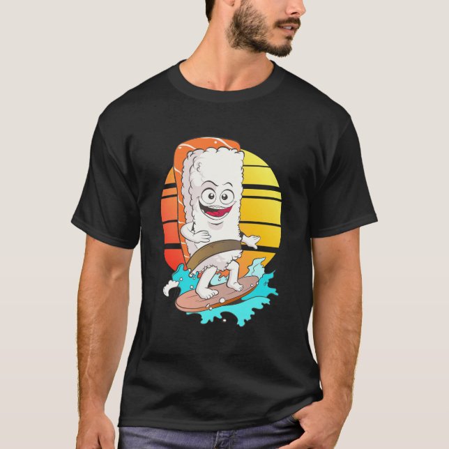 Surfing Sushi T-Shirt (Front)