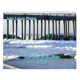 Surfing The Huntington Beach Pier 2026 Calendar
