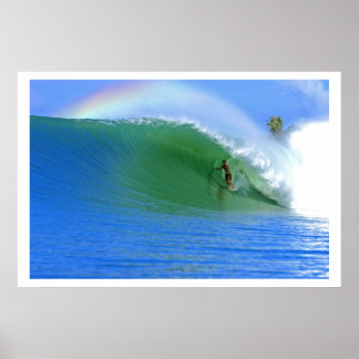 Surfing The Perfect Wave Poster