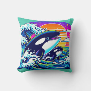 Surfing the Waves Cushion