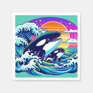 Surfing the Waves Napkin