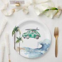 Surfing Theme Baby Shower Invitation Beach Baby 
