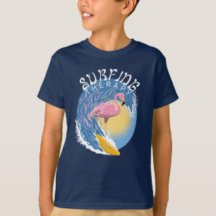 Surfing Therapy - Summer Flamingo T-Shirt