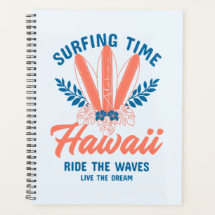 Surfing Time Hawaii Ride the Waves Planner