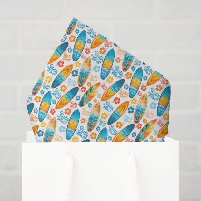Surfing Tissue Paper (Gift Bag)