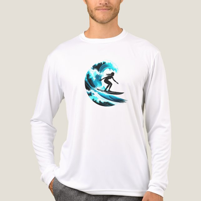 surfing Tri-Blend shirt (Front)