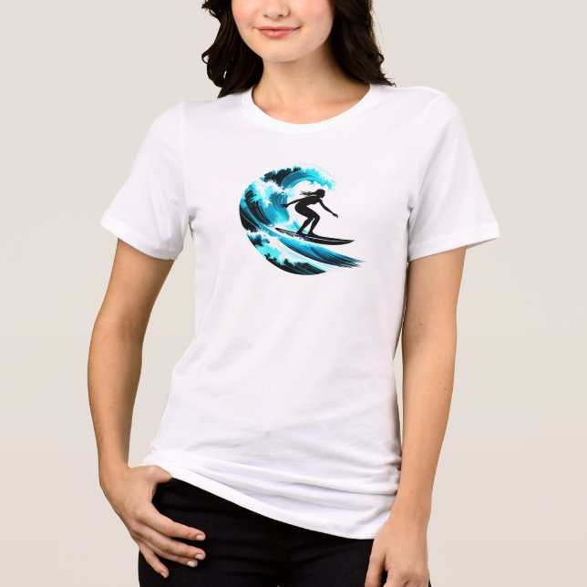 surfing Tri-Blend shirt (Front)