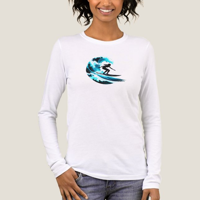 surfing Tri-Blend shirt (Front)