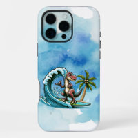 Surfing tropical dinosaur