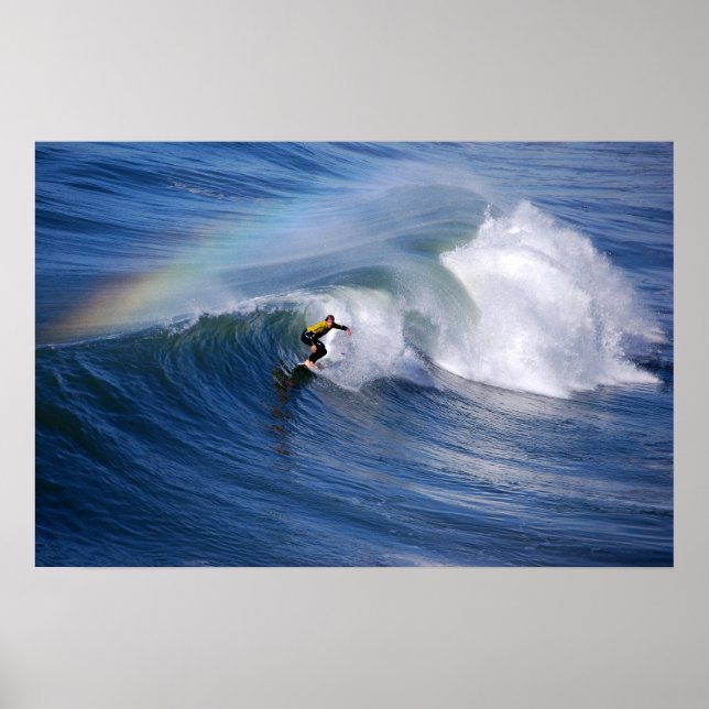 Surfing Under A Rainbow Print (Front)