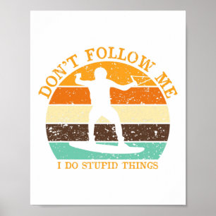 Surfing Vintage Surfer Beach Sunset Surf Poster