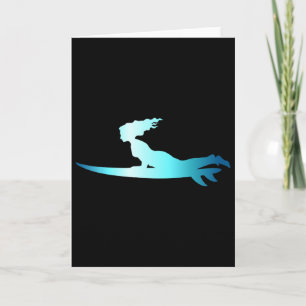 Surfing Wave Riding Boarding Surfboard Surfer  Card