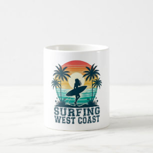 Surfing West Coast Coffee Mug