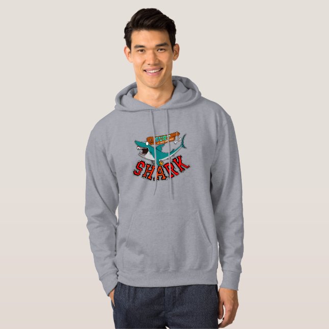 Surfing with shark hoodie (Front Full)