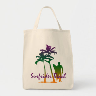 Surfrider Beach Hawaiian Palm Tree Blend Tote Bag