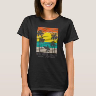 Surfrider Beach Malibu California Surfer Girl Wome T-Shirt