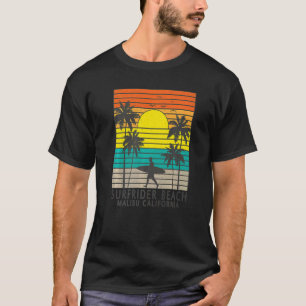 Surfrider Beach Malibu California Surfer Surfing P T-Shirt