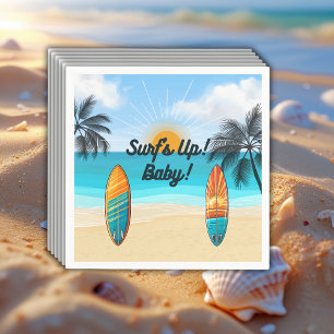 Surf's Up Baby - Baby Shower Napkin