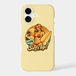 Surf's Up Bikini Pin-Up Retro Surf Shop Phone