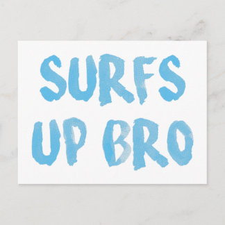 Surfs Up Bro Postcard