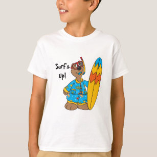 Surf's Up Cartoon Bear T-Shirt