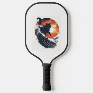 Surf's Up Cat Pickleball Paddle