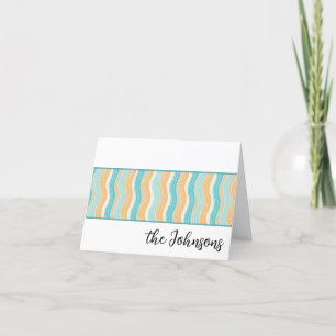 Surfs Up Custom Stationery Thank You Card