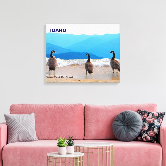 Surf's Up! - Geese Canvas Print (Insitu(LivingRoom))