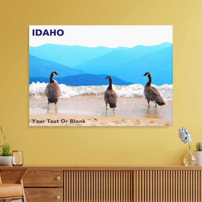 Surf's Up! - Geese Canvas Print (Insitu(LivingRoom))