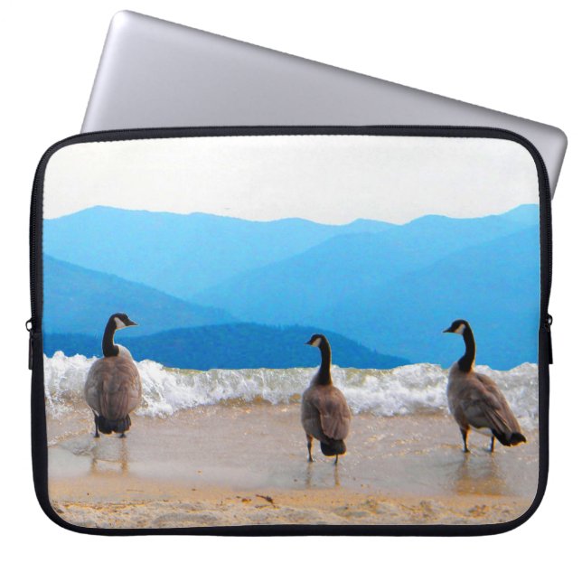 Surf's Up! - Geese Laptop Sleeve (Front)