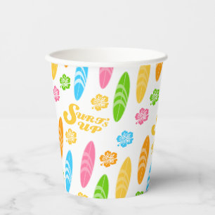 Surf's up Girly Birthday Party Paper Cups