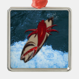 Surf's Up Metal Tree Decoration