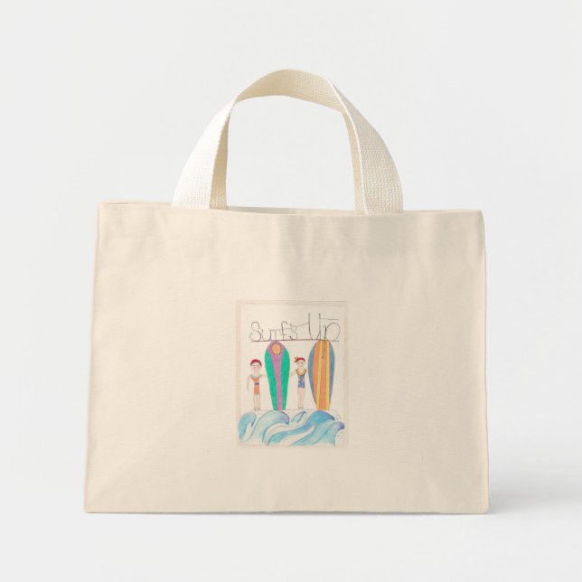 Surfs Up Mini Tote Bage (Front)