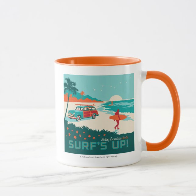 Surf's Up Mug (Right)