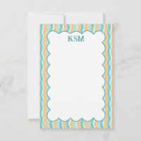 Surfs Up Personalised Monogram Stationery