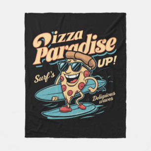 Surf's Up ,Pizza Paradise Fleece Blanket